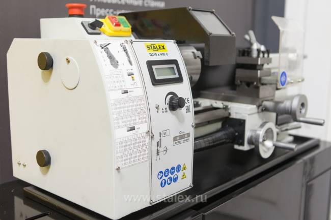 Настольный токарный станок по металлу Stalex D210x400C